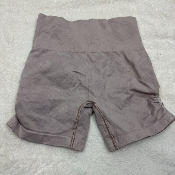 GYMSHARK Adapt Shorts Camo Seamless High Rise Misty Pink Womens Size XXL No Tag - Picture 3 of 5